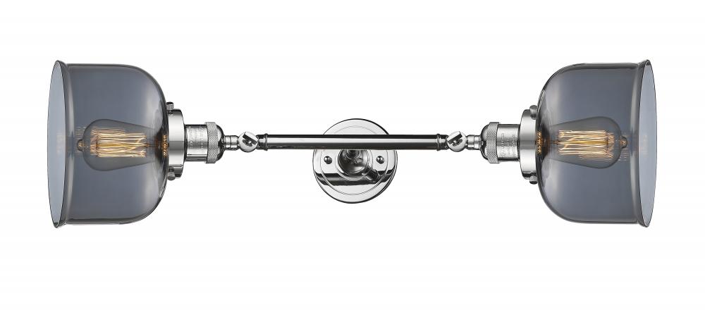 Bell - 2 Light - 8 inch - Polished Chrome - Adjustable Bath Vanity Light