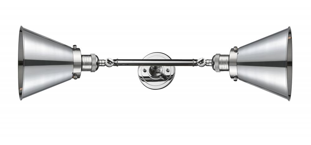 Appalachian - 2 Light - 8 inch - Polished Chrome - Adjustable Bath Vanity Light