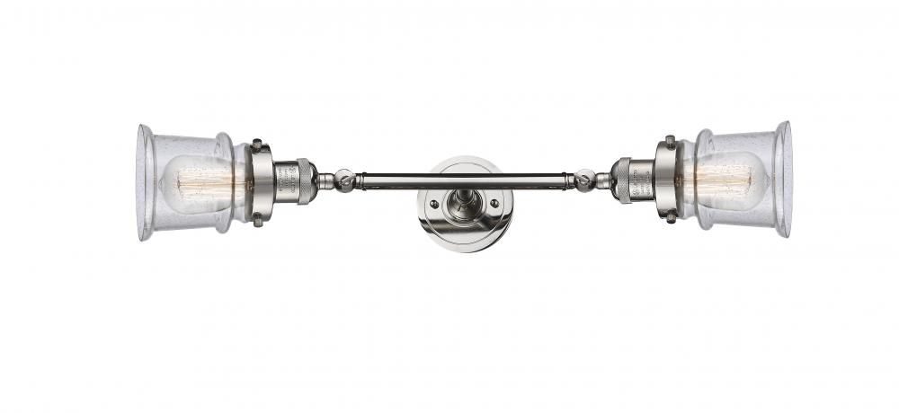 Canton - 2 Light - 6 inch - Polished Nickel - Adjustable Bath Vanity Light