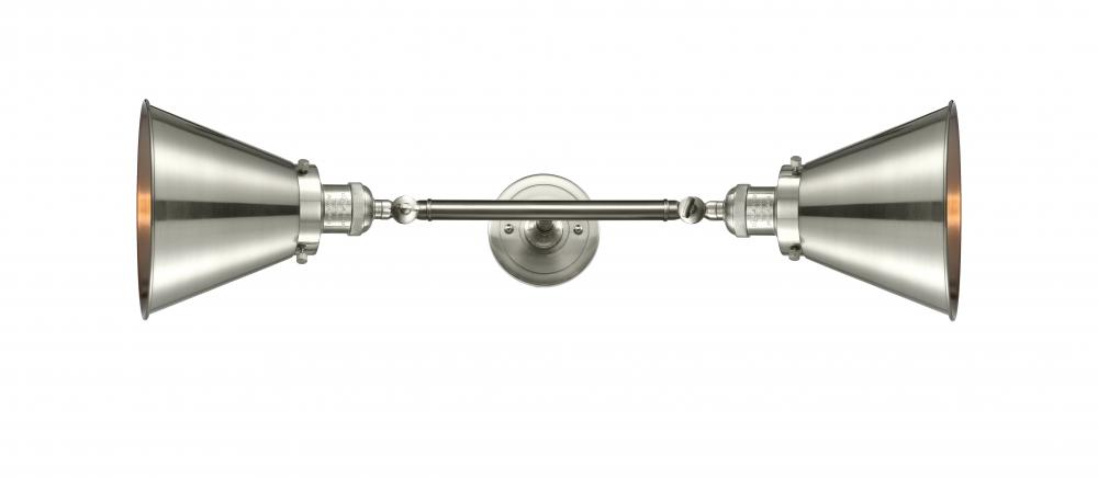 Appalachian - 2 Light - 8 inch - Brushed Satin Nickel - Adjustable Bath Vanity Light