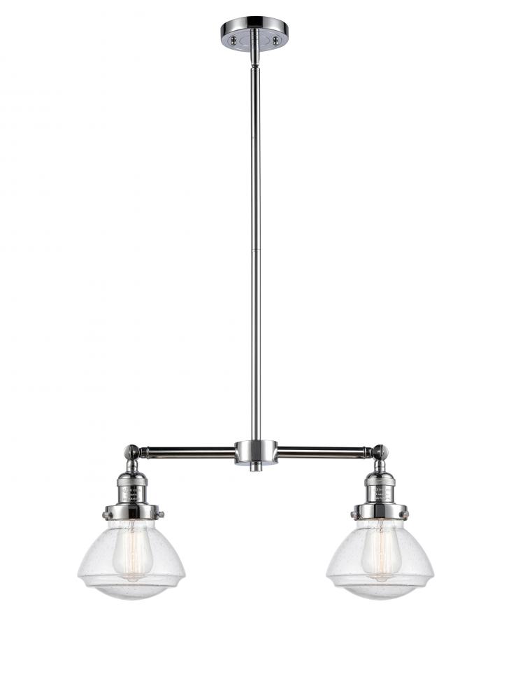 Olean - 2 Light - 22 inch - Polished Chrome - Stem Hung - Adjustable Island Light