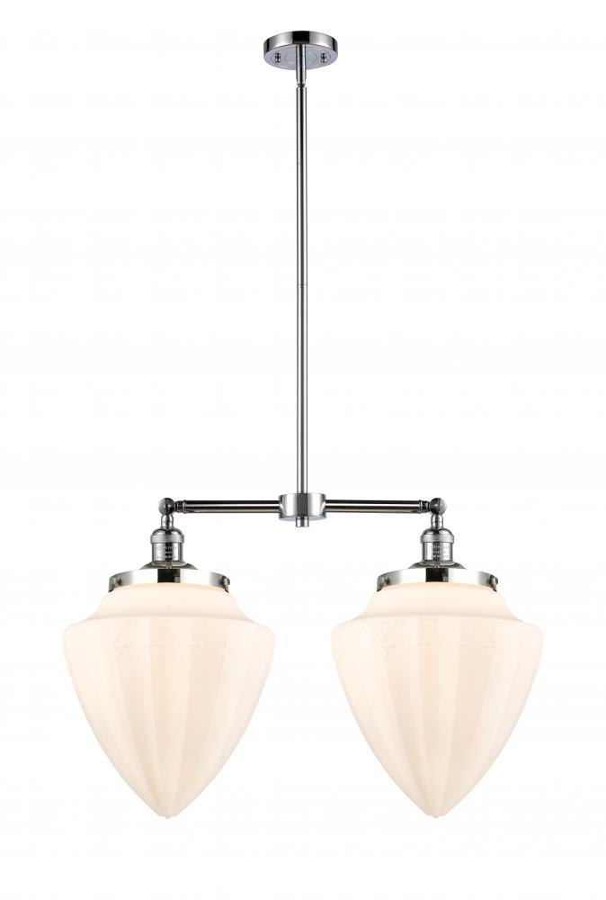 Bullet - 2 Light - 24 inch - Polished Chrome - Stem Hung - Adjustable Island Light