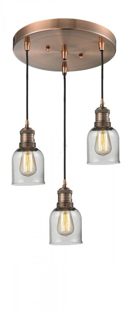 Small Bell 3 Light Multi-Pendant