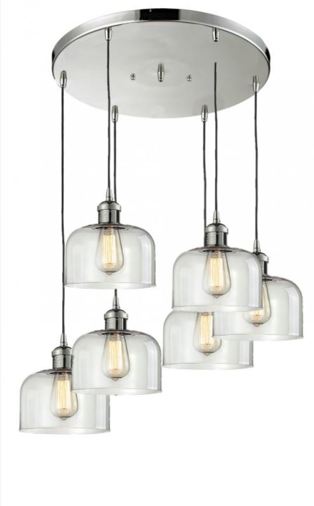 Large Bell 6 Light Multi-Pendant