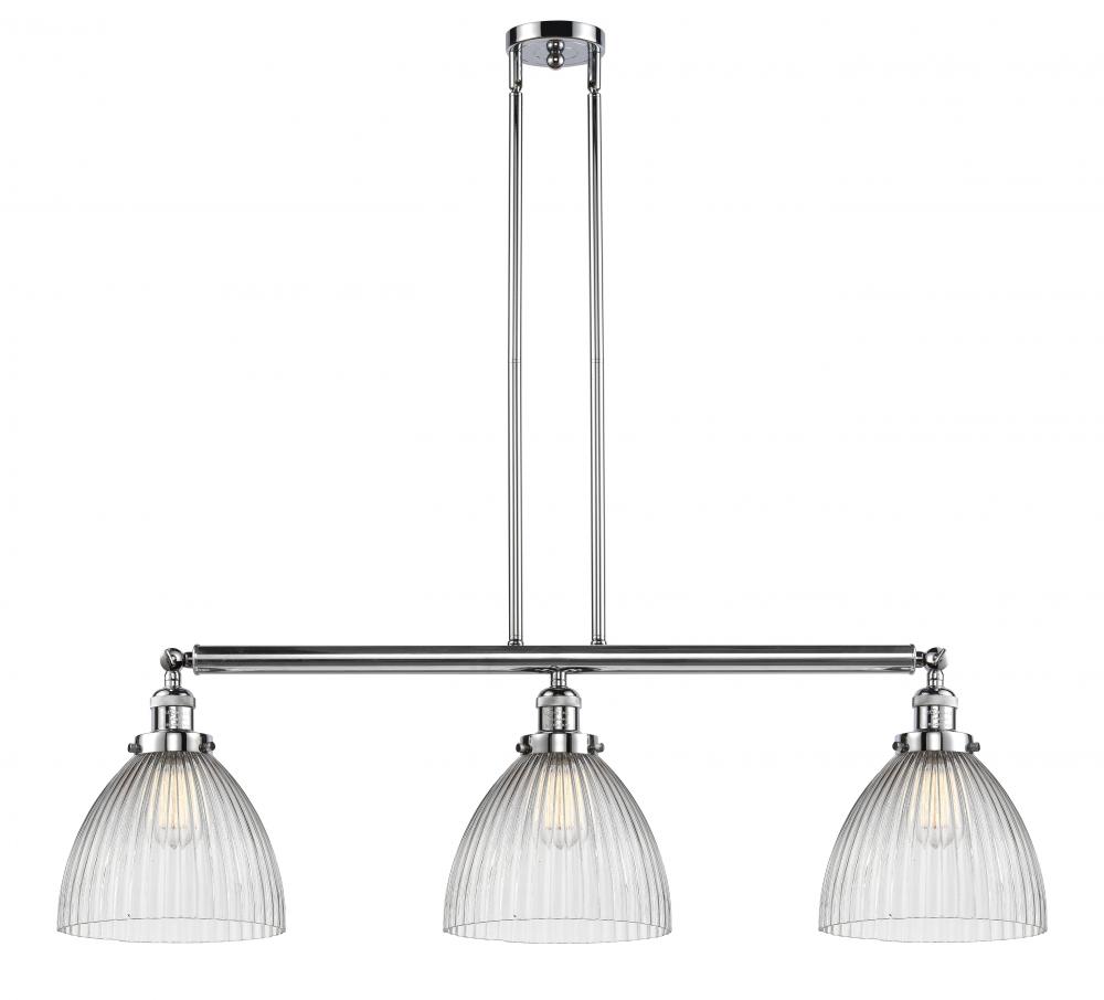 Seneca Falls - 3 Light - 39 inch - Polished Chrome - Stem Hung - Adjustable Island Light