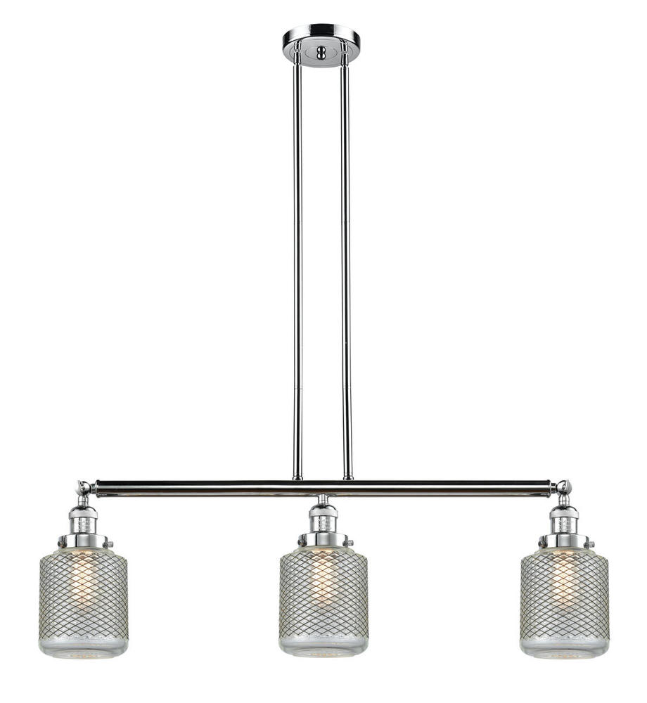 Stanton - 3 Light - 39 inch - Polished Chrome - Stem Hung - Adjustable Island Light