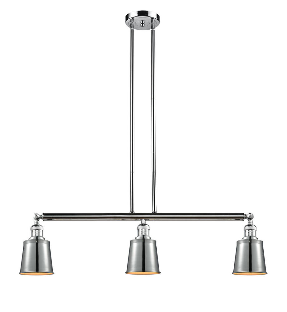 Addison - 3 Light - 38 inch - Polished Chrome - Stem Hung - Adjustable Island Light