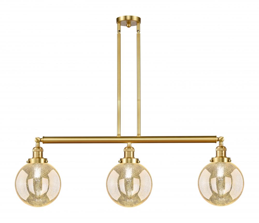 Beacon - 3 Light - 41 inch - Satin Gold - Stem Hung - Adjustable Island Light