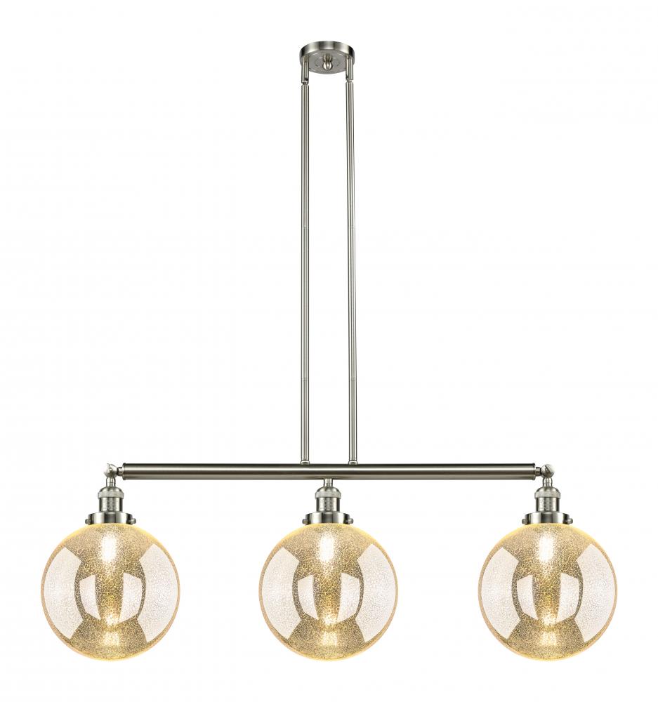 Beacon - 3 Light - 42 inch - Brushed Satin Nickel - Stem Hung - Adjustable Island Light