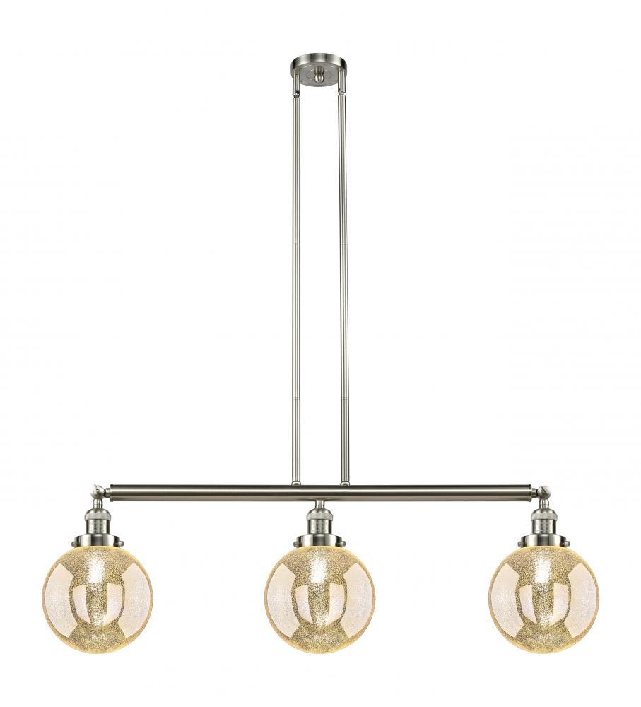 Beacon - 3 Light - 41 inch - Brushed Satin Nickel - Stem Hung - Adjustable Island Light