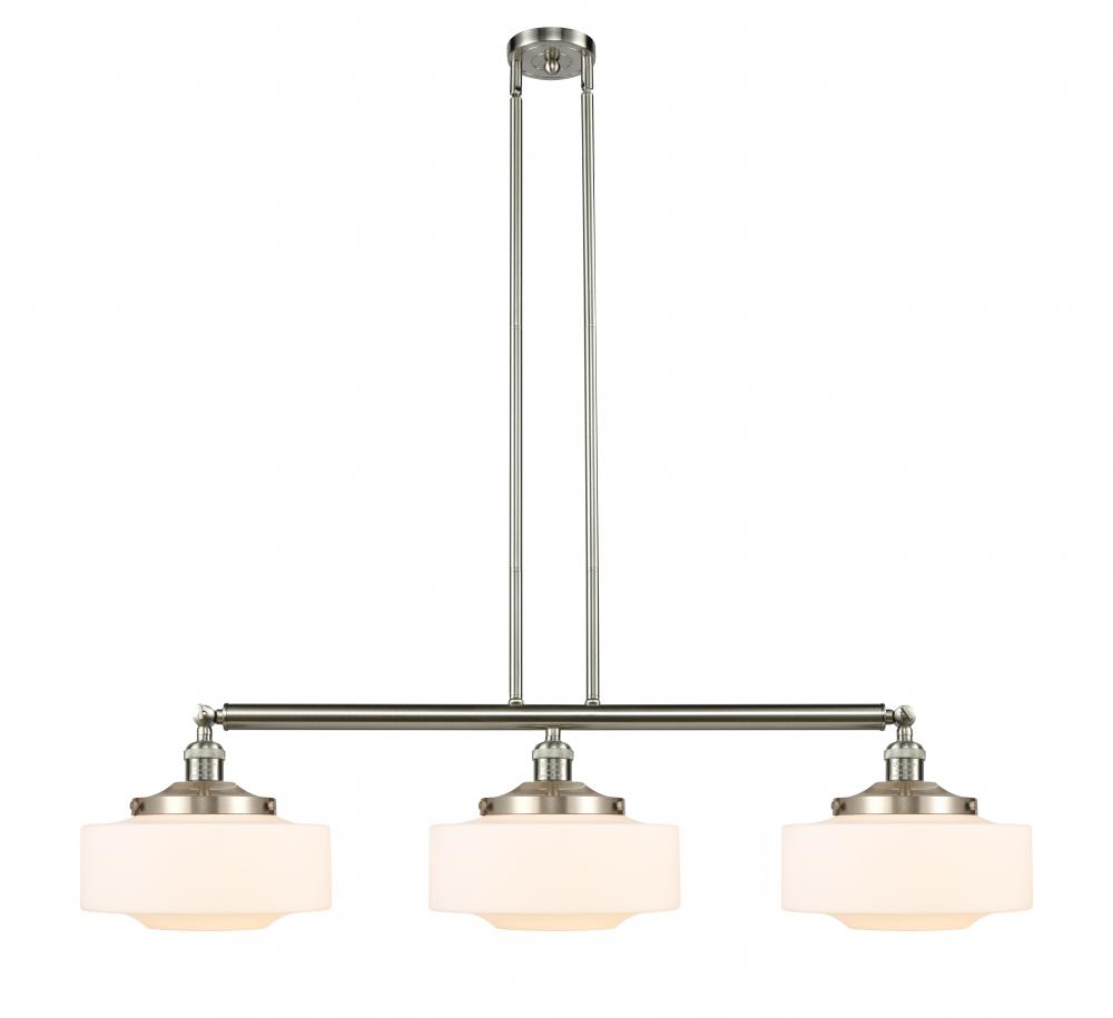 Bridgeton - 3 Light - 44 inch - Brushed Satin Nickel - Stem Hung - Adjustable Island Light