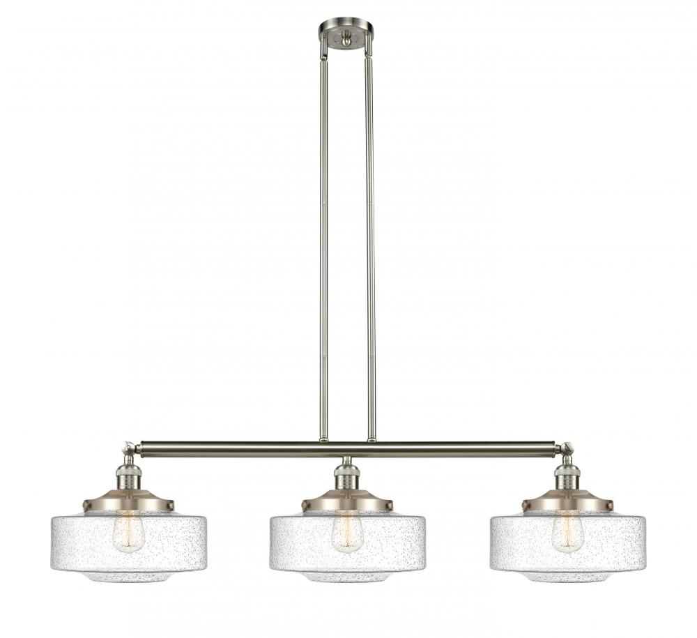 Bridgeton - 3 Light - 44 inch - Brushed Satin Nickel - Stem Hung - Adjustable Island Light
