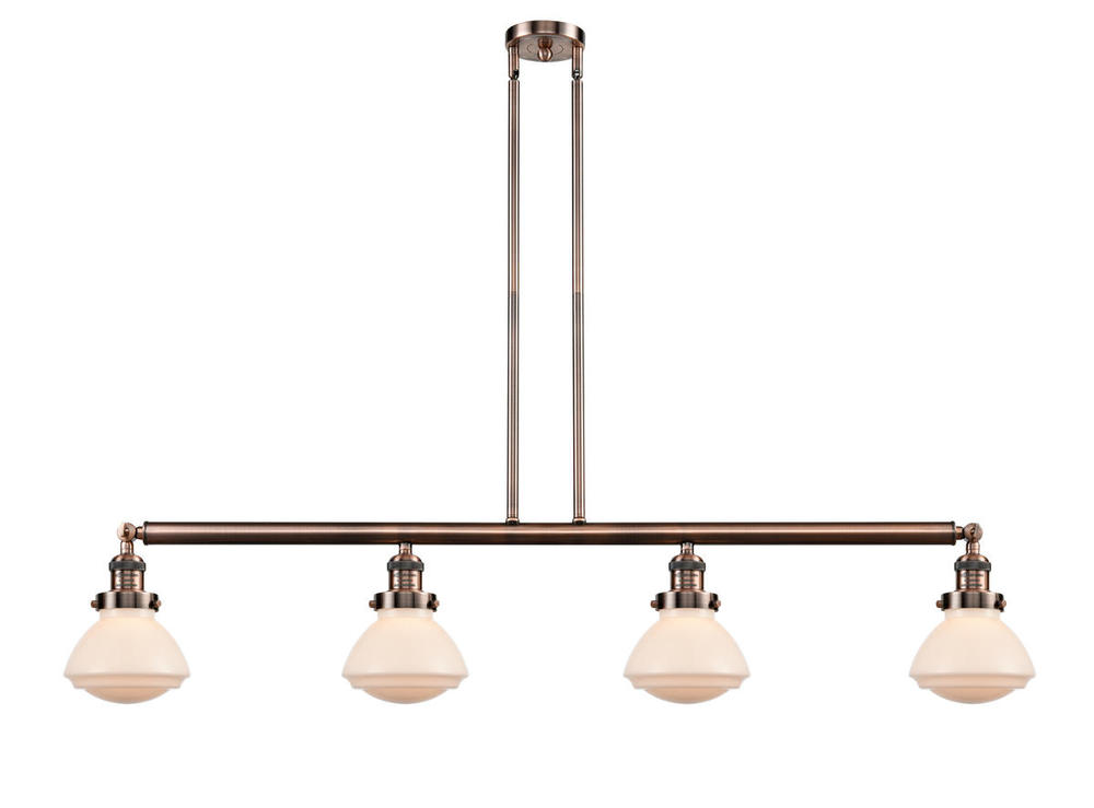 Olean - 4 Light - 51 inch - Antique Copper - Stem Hung - Island Light