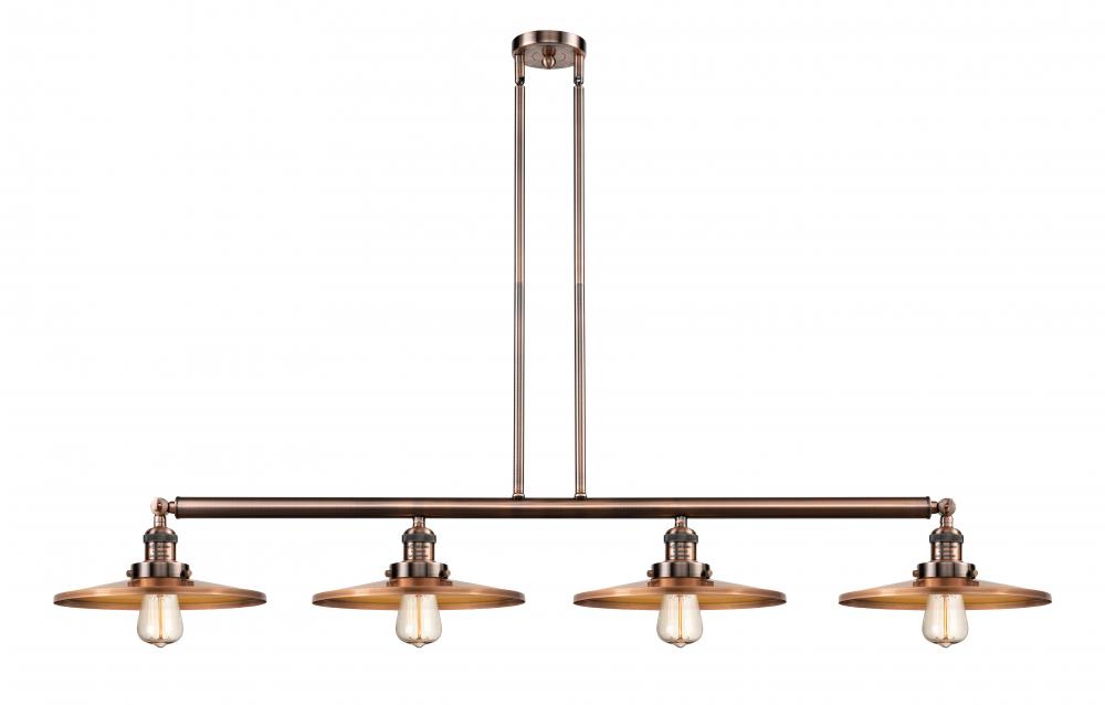 Appalachian - 4 Light - 57 inch - Oil Rubbed Bronze - Stem Hung - Island Light