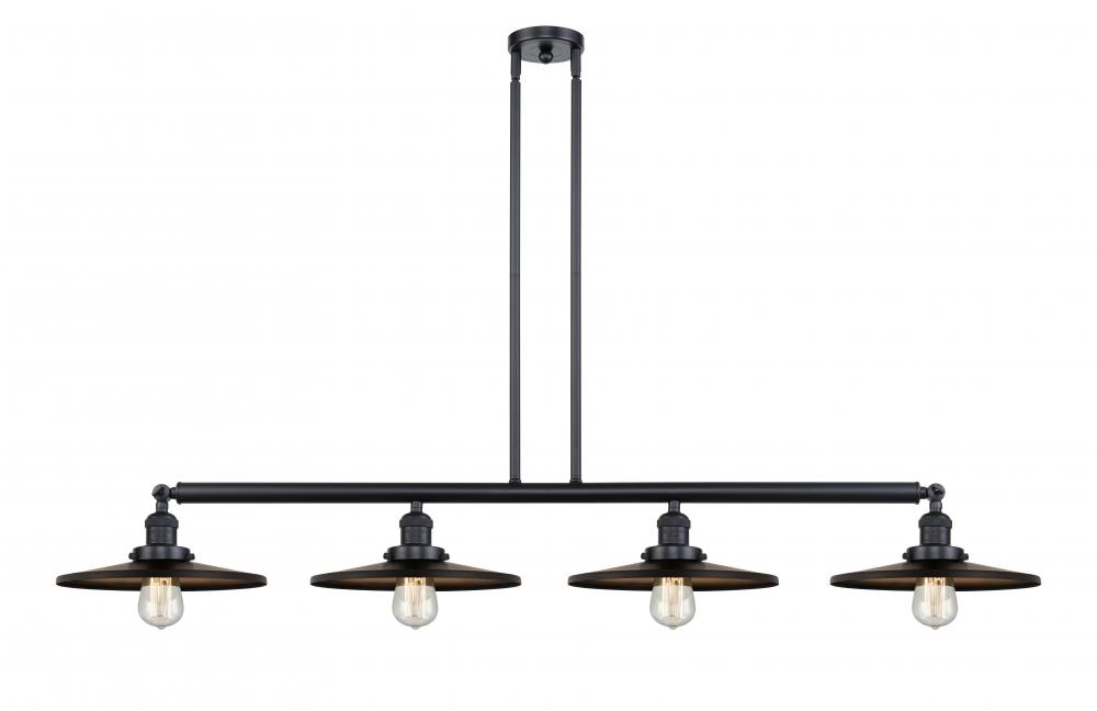 Appalachian - 4 Light - 57 inch - Matte Black - Stem Hung - Island Light