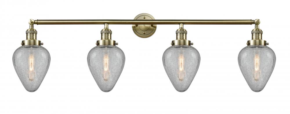 Geneseo - 4 Light - 43 inch - Antique Brass - Adjustable Bath Vanity Light