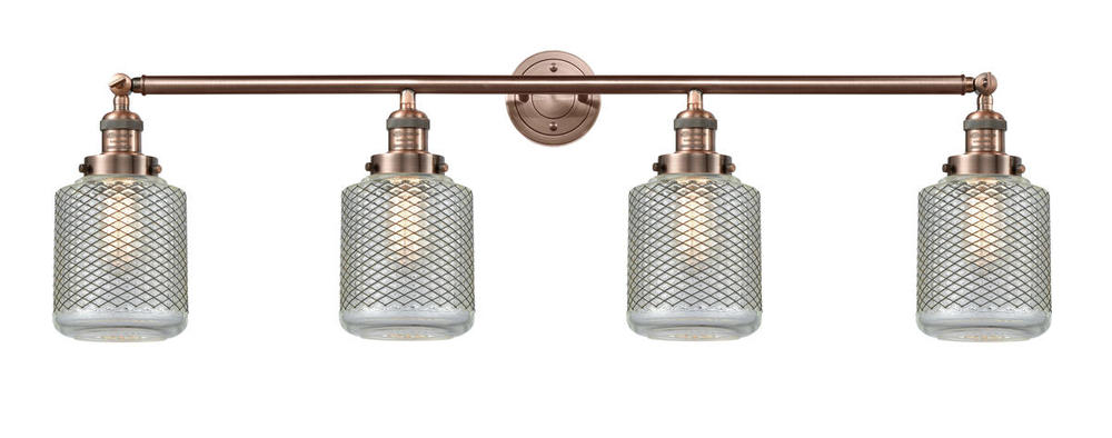 Stanton - 4 Light - 44 inch - Antique Copper - Adjustable Bath Vanity Light