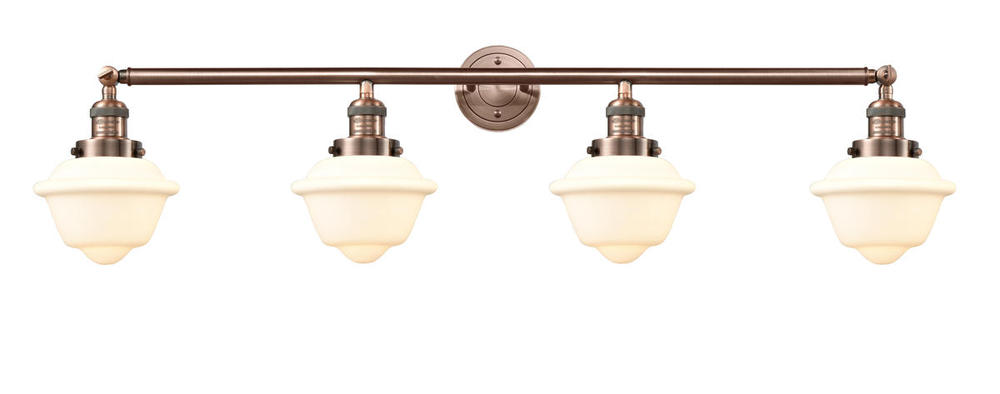 Oxford - 4 Light - 46 inch - Antique Copper - Adjustable Bath Vanity Light