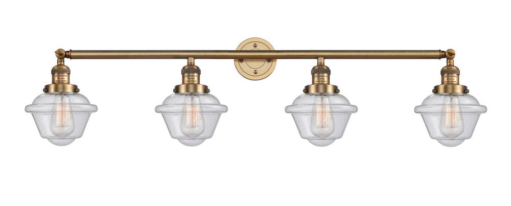 Oxford - 4 Light - 46 inch - Brushed Brass - Adjustable Bath Vanity Light