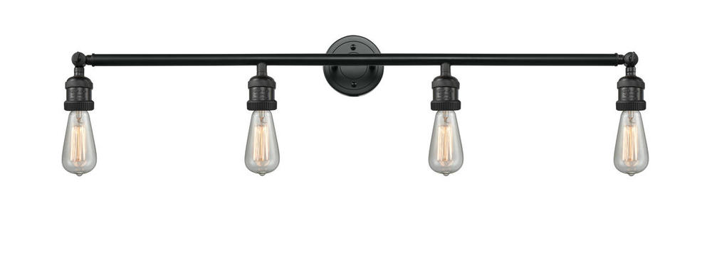 Bare Bulb - 4 Light - 42 inch - Matte Black - Adjustable Bath Vanity Light