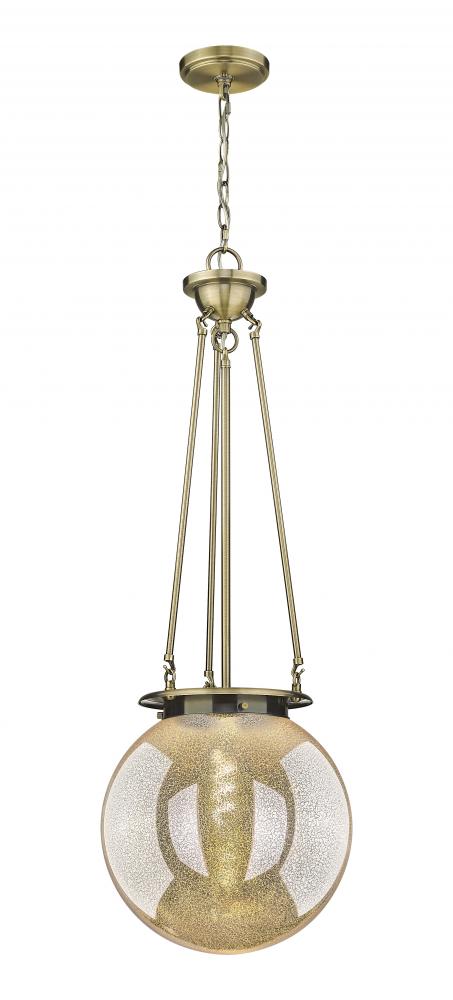 Beacon - 1 Light - 14 inch - Antique Brass - Chain Hung - Pendant