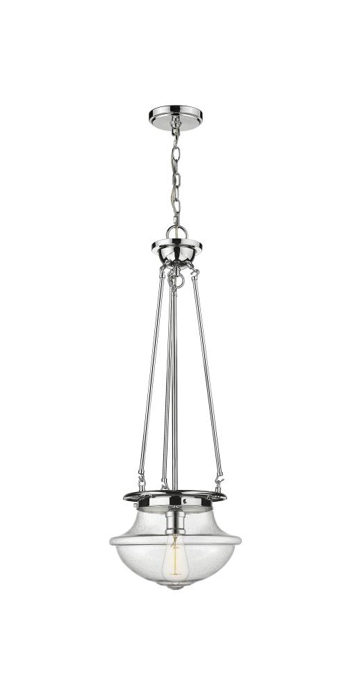 Oxford - 1 Light - 12 inch - Polished Chrome - Pendant