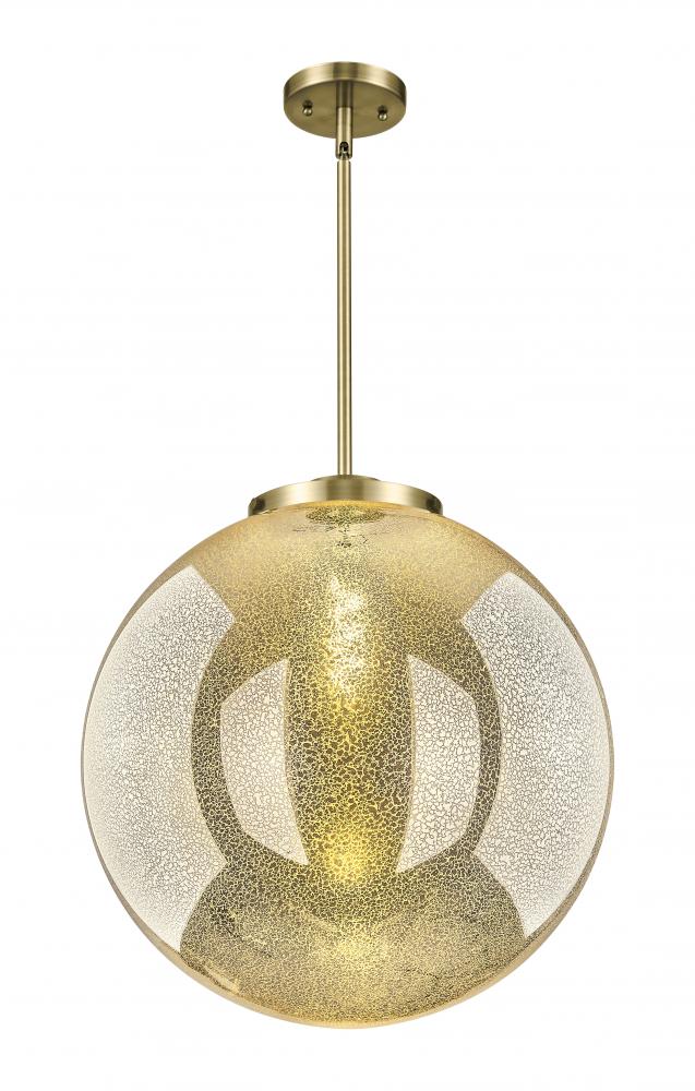 Beacon - 1 Light - 18 inch - Antique Brass - Stem Hung - Pendant