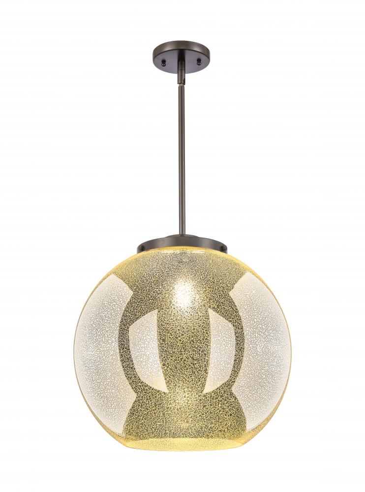 Athens - 1 Light - 16 inch - Oil Rubbed Bronze - Stem Hung - Pendant