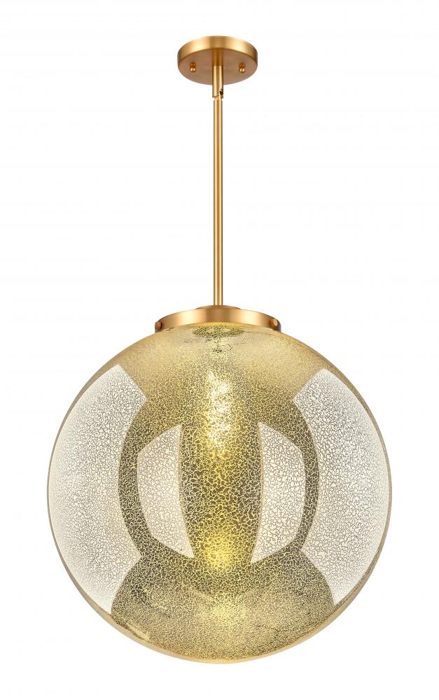 Beacon - 1 Light - 18 inch - Satin Gold - Stem Hung - Pendant