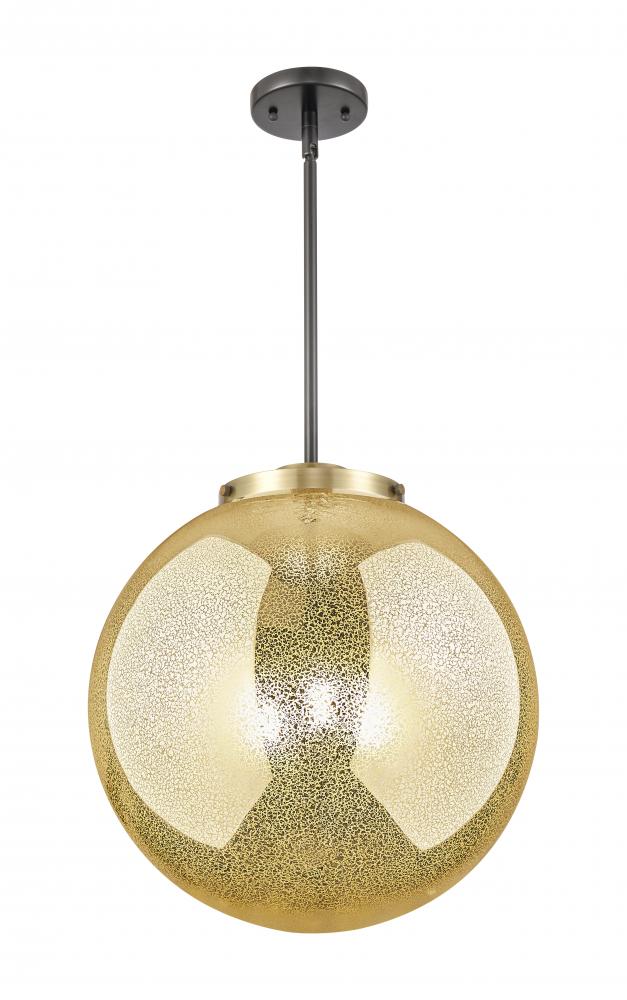 Beacon - 3 Light - 16 inch - Black Antique Brass - Stem hung - Pendant