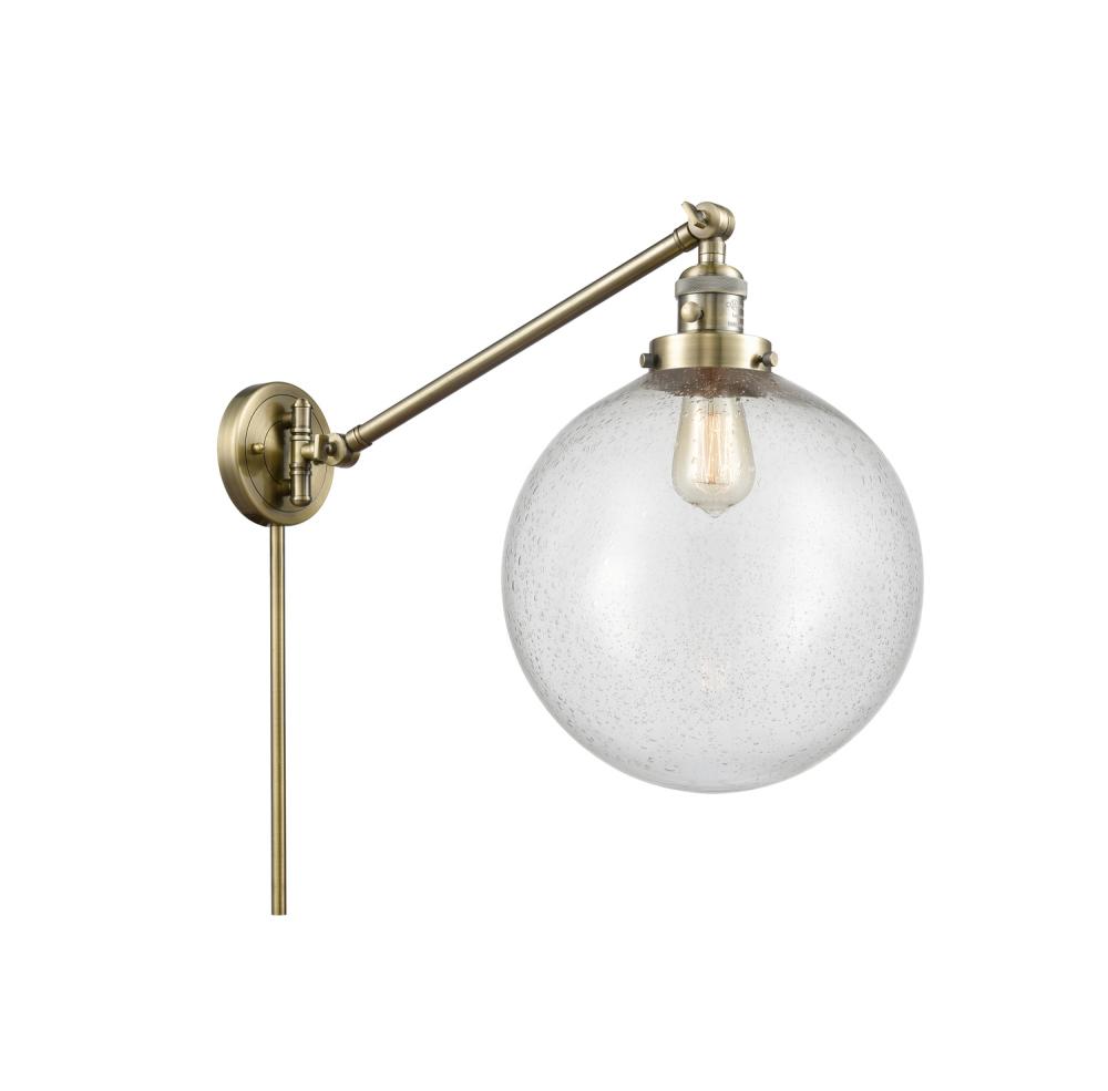 Beacon - 1 Light - 12 inch - Antique Brass -Adjustable Swing Arm