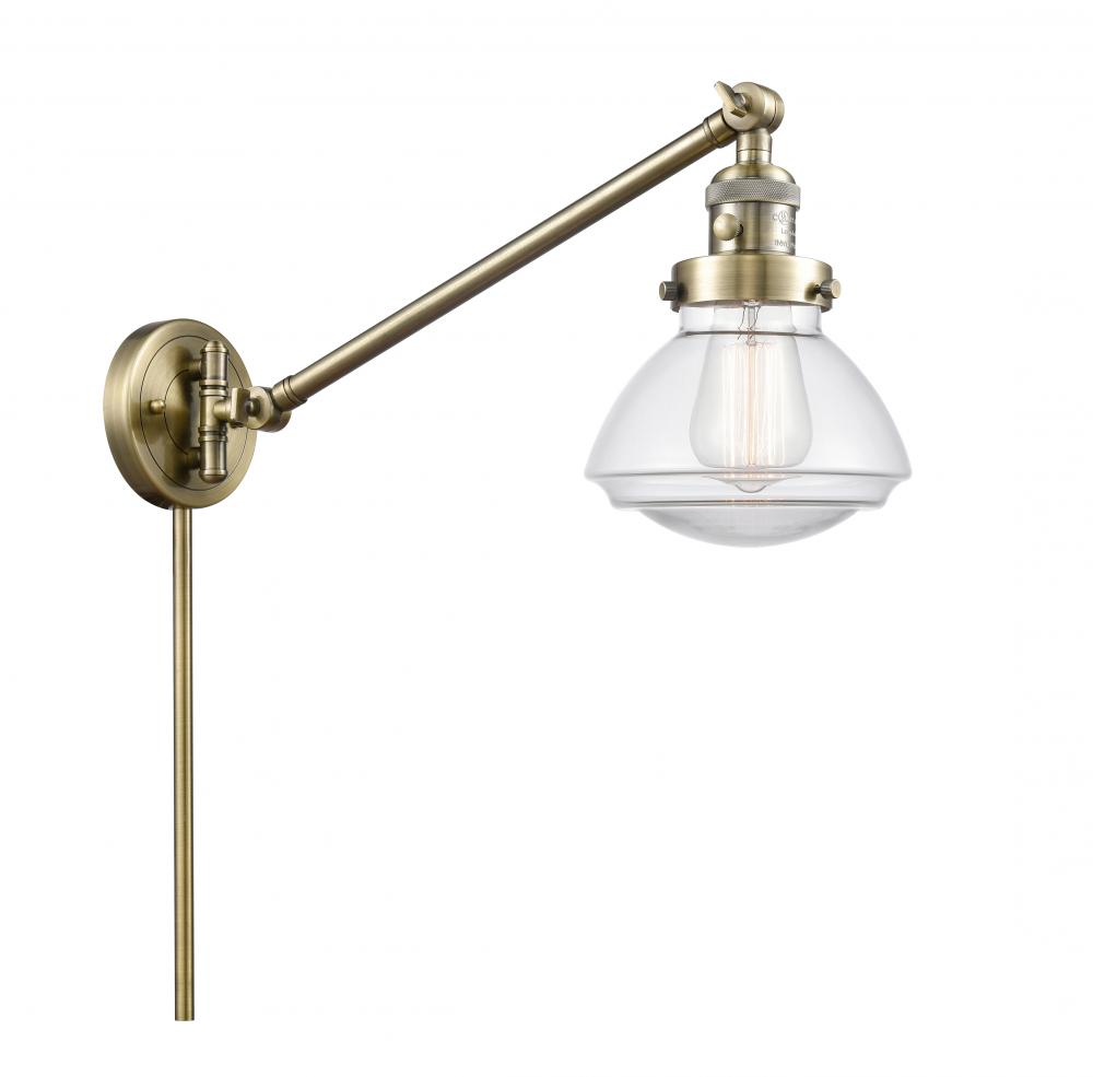 Olean - 1 Light - 9 inch - Antique Brass -Adjustable Swing Arm