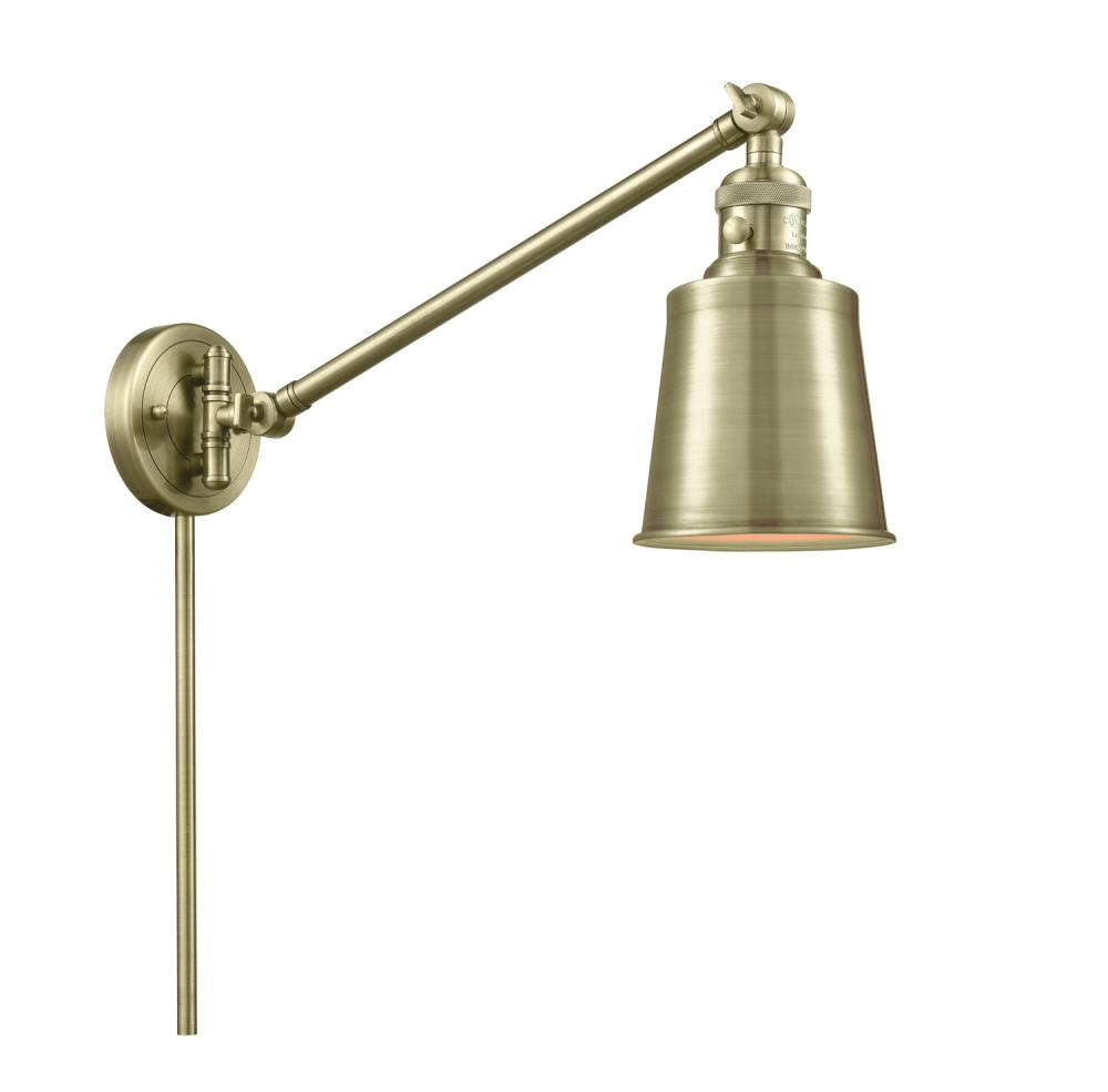 Addison - 1 Light - 8 inch - Antique Brass -Adjustable Swing Arm