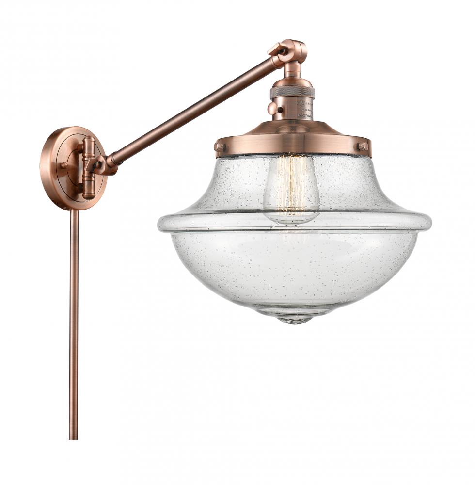 Oxford - 1 Light - 12 inch - Antique Copper -Adjustable Swing Arm