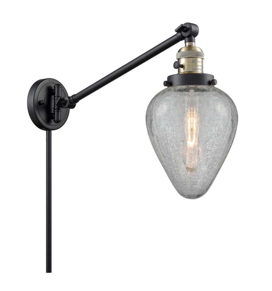 Geneseo - 1 Light - 8 inch - Black Antique Brass -Adjustable Swing Arm