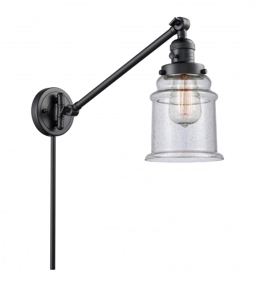 Canton - 1 Light - 8 inch - Matte Black -Adjustable Swing Arm