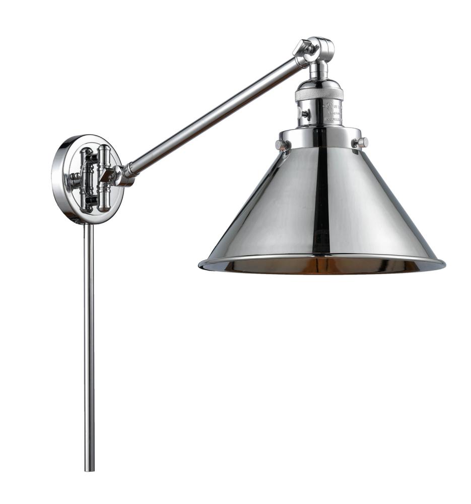 Briarcliff - 1 Light - 10 inch - Polished Chrome -Adjustable Swing Arm