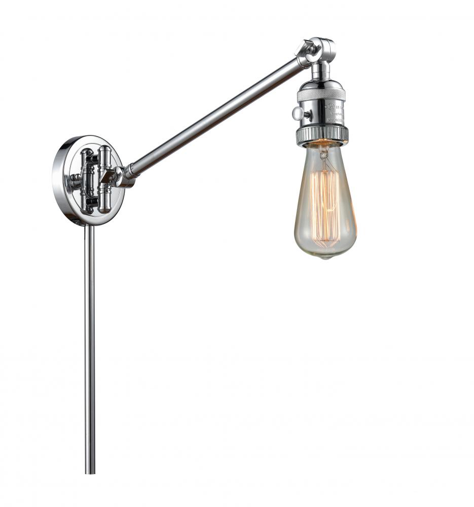 Bare Bulb - 1 Light - 5 inch - Polished Chrome -Adjustable Swing Arm