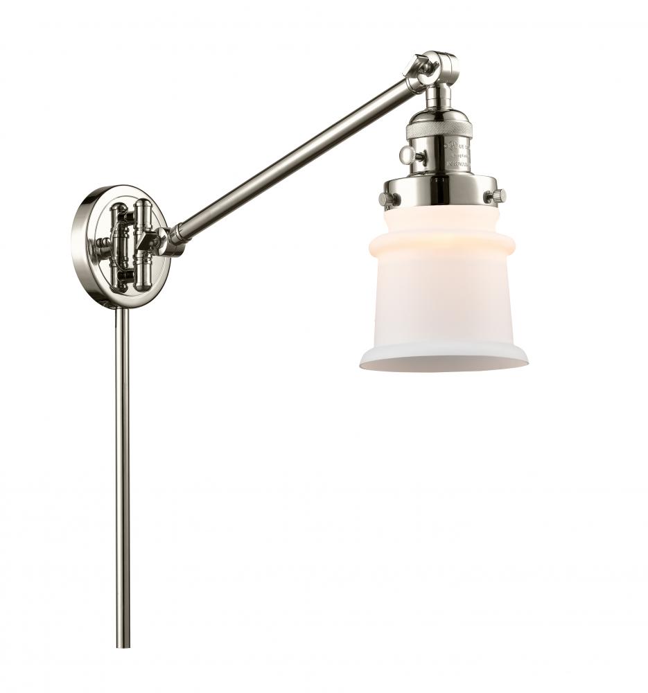 Canton - 1 Light - 8 inch - Polished Nickel -Adjustable Swing Arm