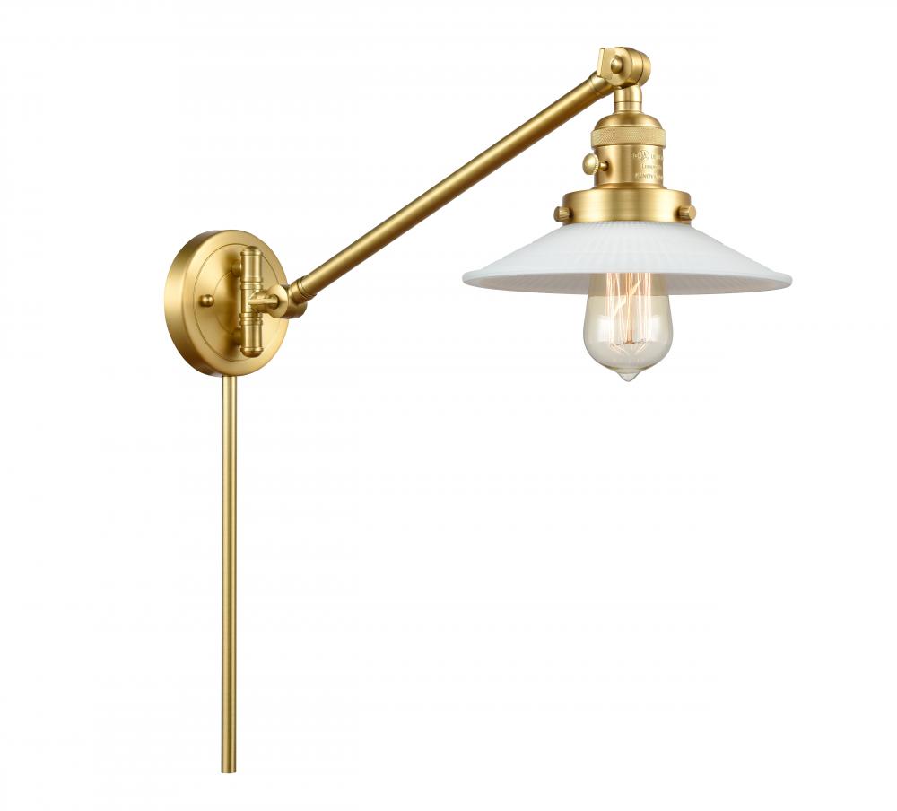 Halophane - 1 Light - 9 inch - Satin Gold -Adjustable Swing Arm