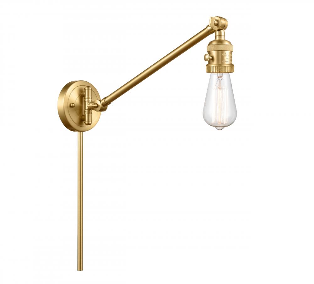 Bare Bulb - 1 Light - 5 inch - Satin Gold -Adjustable Swing Arm