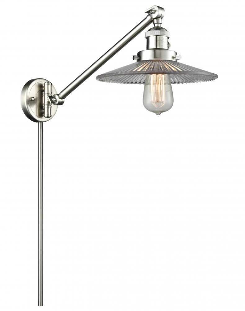 Halophane - 1 Light - 9 inch - Brushed Satin Nickel -Adjustable Swing Arm