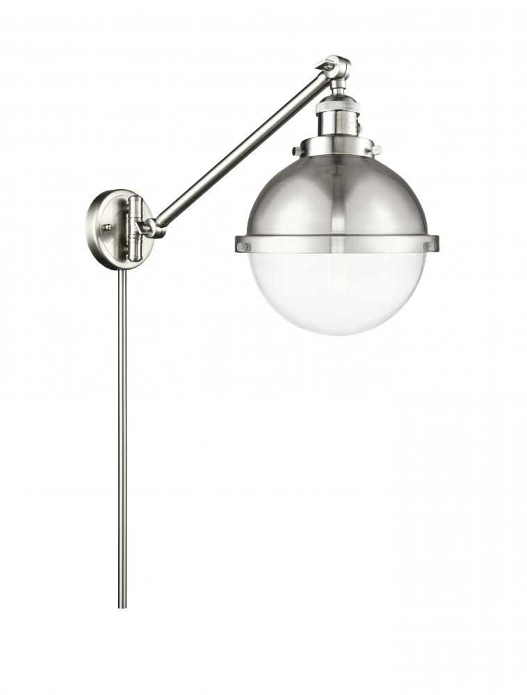 Hampden - 1 Light - 9 inch - Brushed Satin Nickel -Adjustable Swing Arm