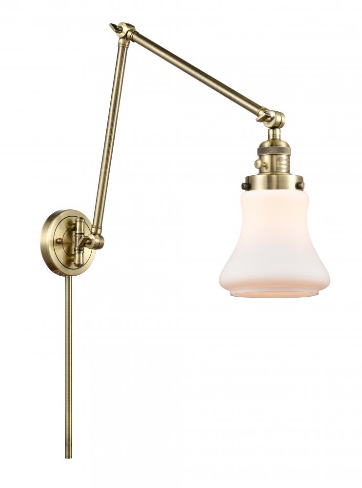 Bellmont - 1 Light - 8 inch - Antique Brass -Adjustable Swing Arm