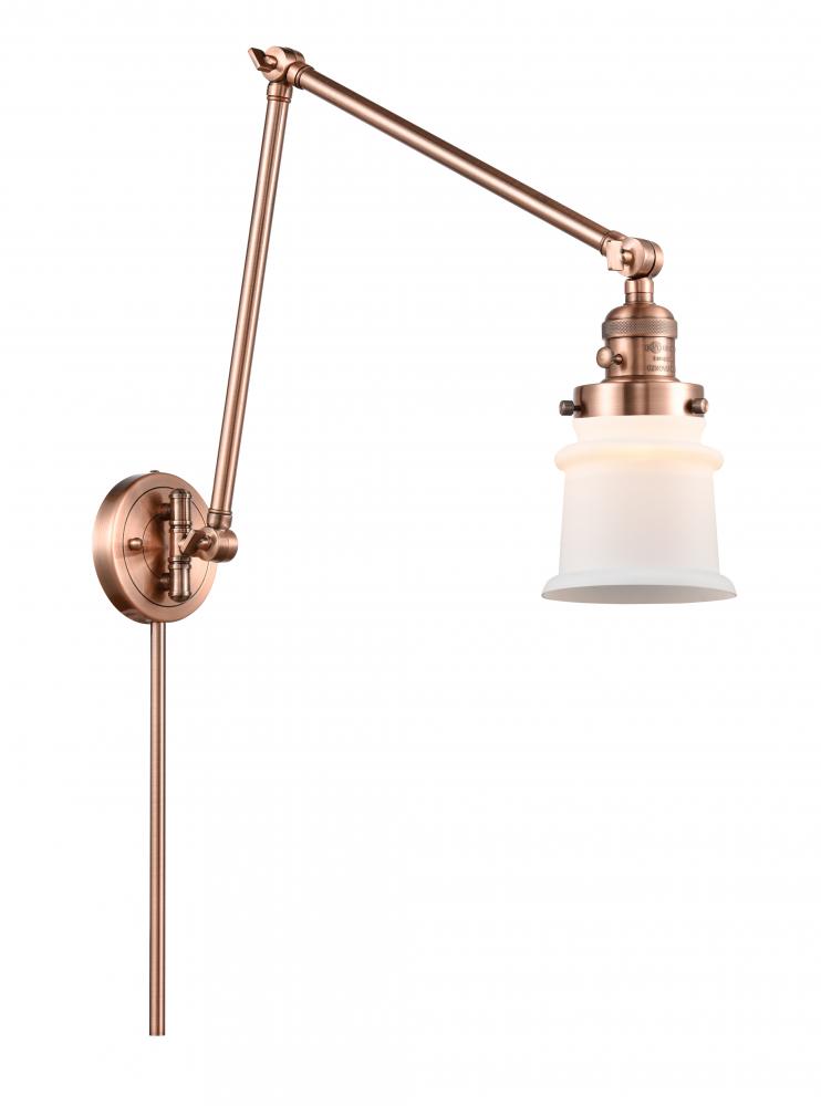 Canton - 1 Light - 8 inch - Antique Copper -Adjustable Swing Arm