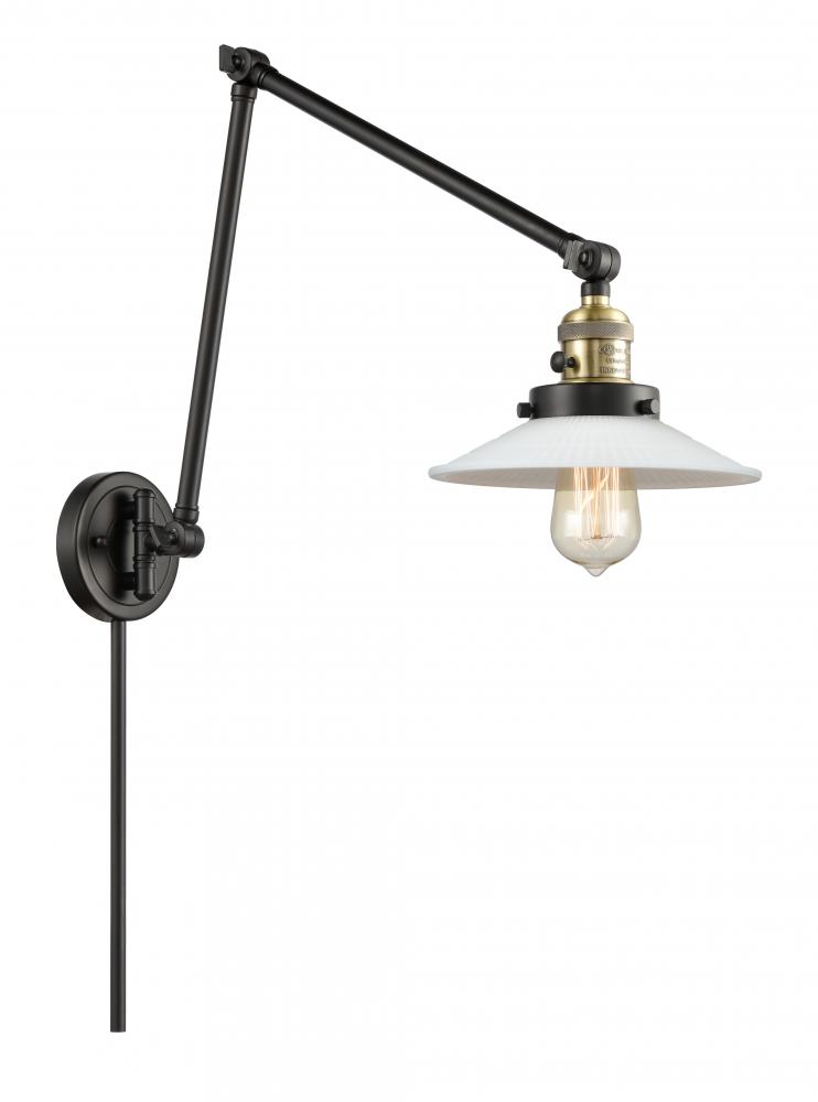 Halophane - 1 Light - 9 inch - Black Antique Brass -Adjustable Swing Arm