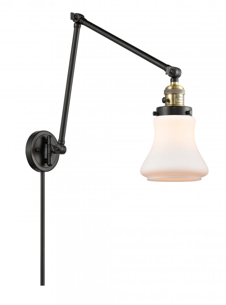 Bellmont - 1 Light - 8 inch - Black Antique Brass -Adjustable Swing Arm