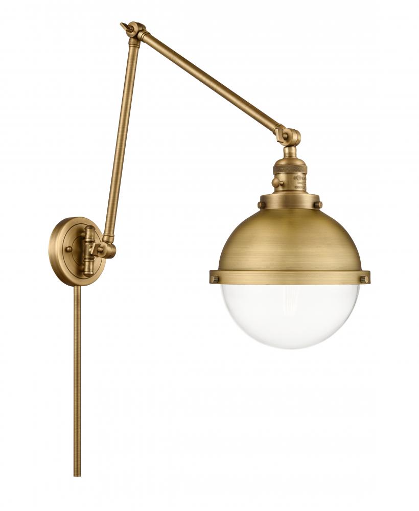 Hampden - 1 Light - 9 inch - Brushed Brass -Adjustable Swing Arm