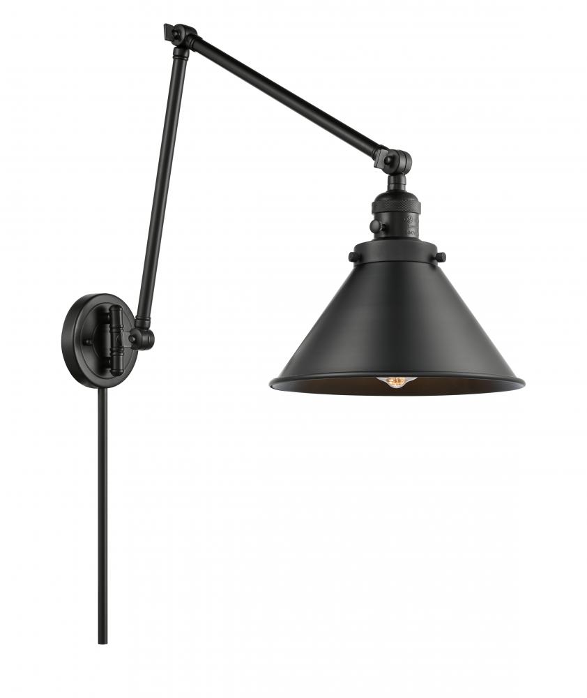 Briarcliff - 1 Light - 10 inch - Matte Black -Adjustable Swing Arm