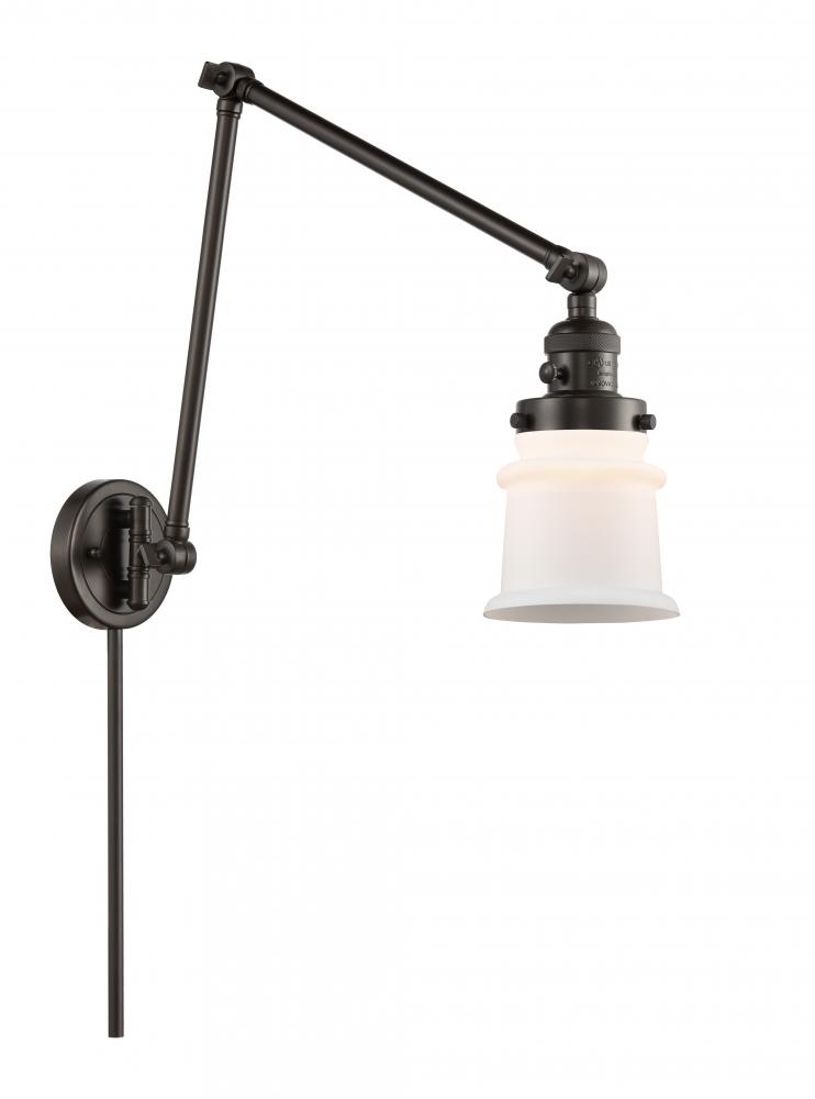 Canton - 1 Light - 8 inch - Oil Rubbed Bronze -Adjustable Swing Arm